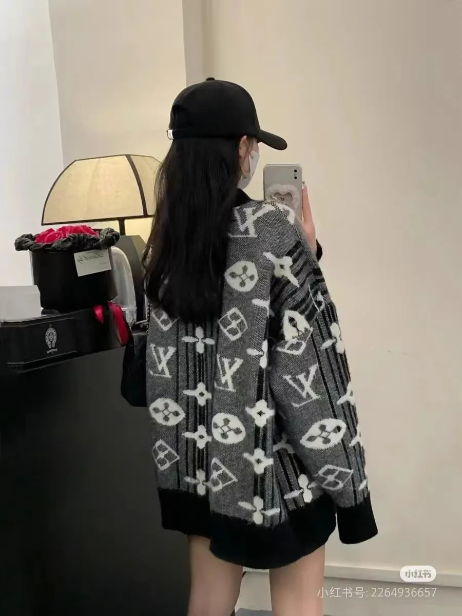 Louis Vuitton/Louis Vuitton full-frame presbyopic logo mohair sweater